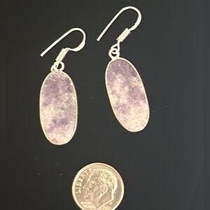 Lepidolite Earrings ♥️